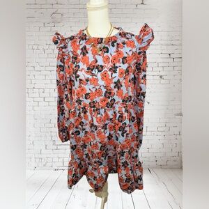 Floral ODDI  Long Sleeve Dress